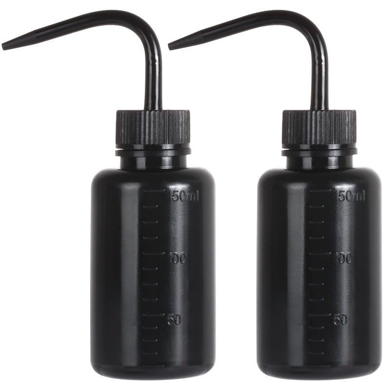 Oubest 2pcs Small Squeeze Bottles 150ml 5oz Wash Bottle Ldpe Plastic Squirt Water Bottle for Medical Label Tattoo Lash Water Succulent Watering Irrigation - Image 1